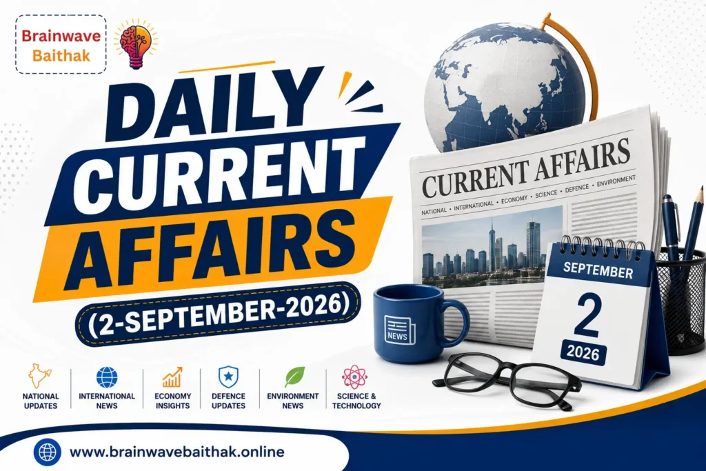 Daily Current Affairs 02 September 2026