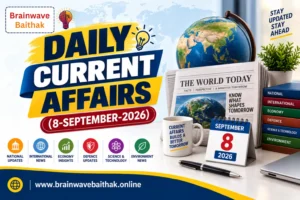 Daily Current Affairs 08 September 2026
