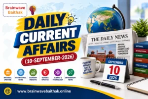 Daily Current Affairs 10 September 2026