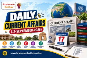 Daily Current Affairs 17 September 2026