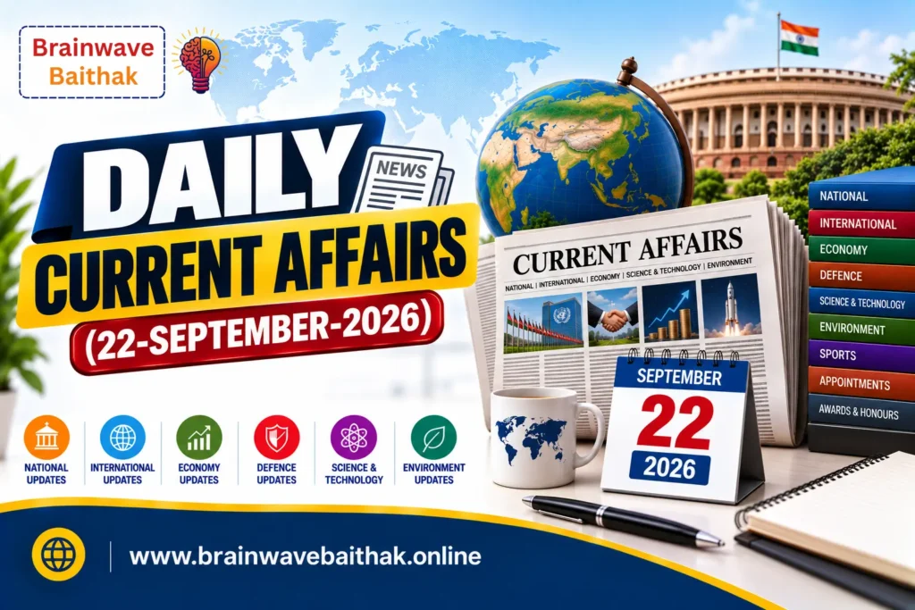 Daily Current Affairs 22 September 2026