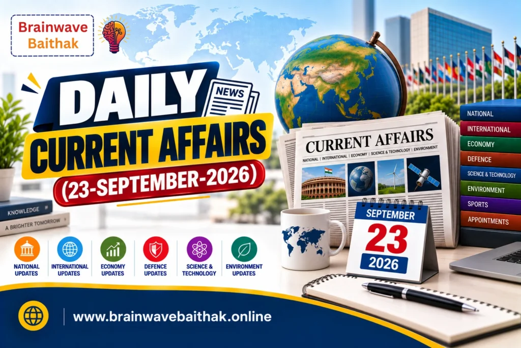 Daily Current Affairs 23 September 2026
