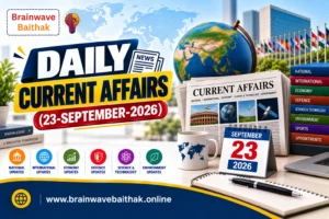 Daily Current Affairs 23 September 2026