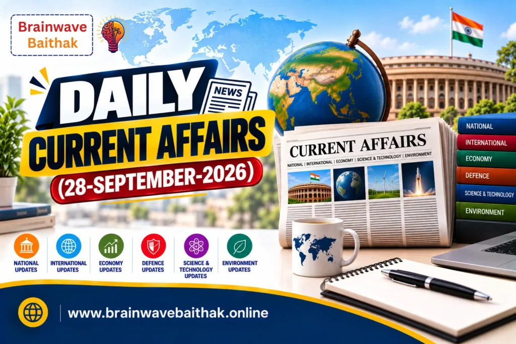 Daily Current Affairs 28 September 2026