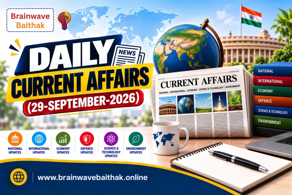 Daily Current Affairs 29 September 2026