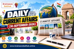 Daily Current Affairs 30 September 2026