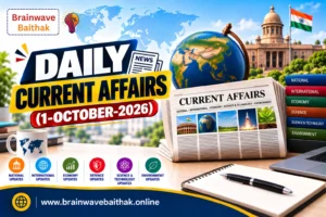 Daily Current Affairs 1 October 2026