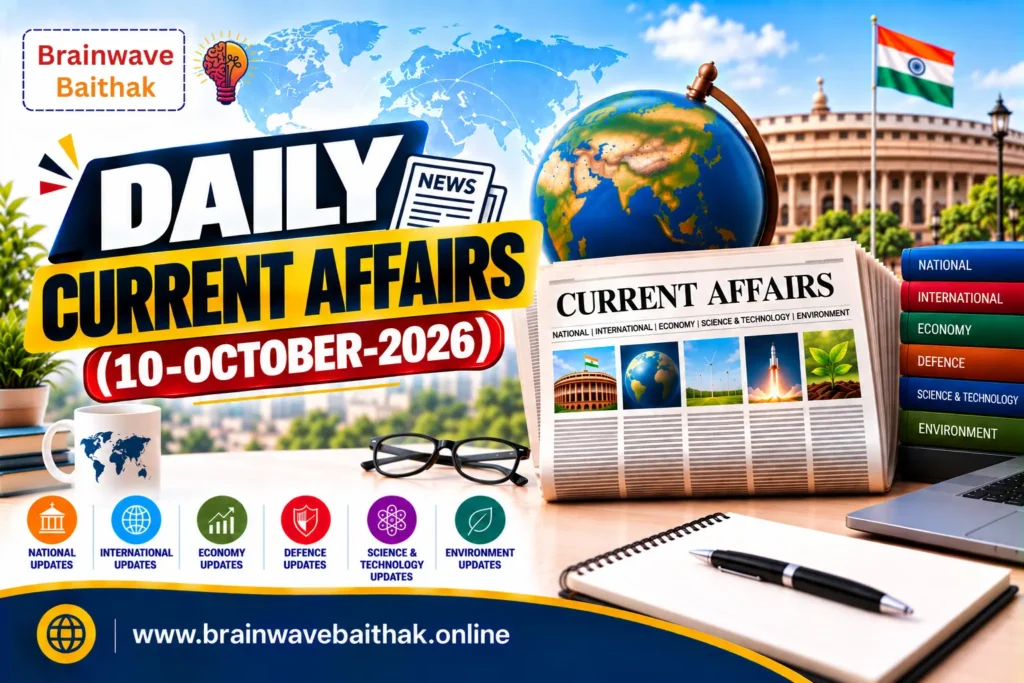 Daily Current Affairs 10 October 2026