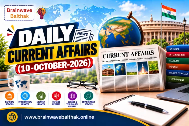 Daily Current Affairs 10 October 2026