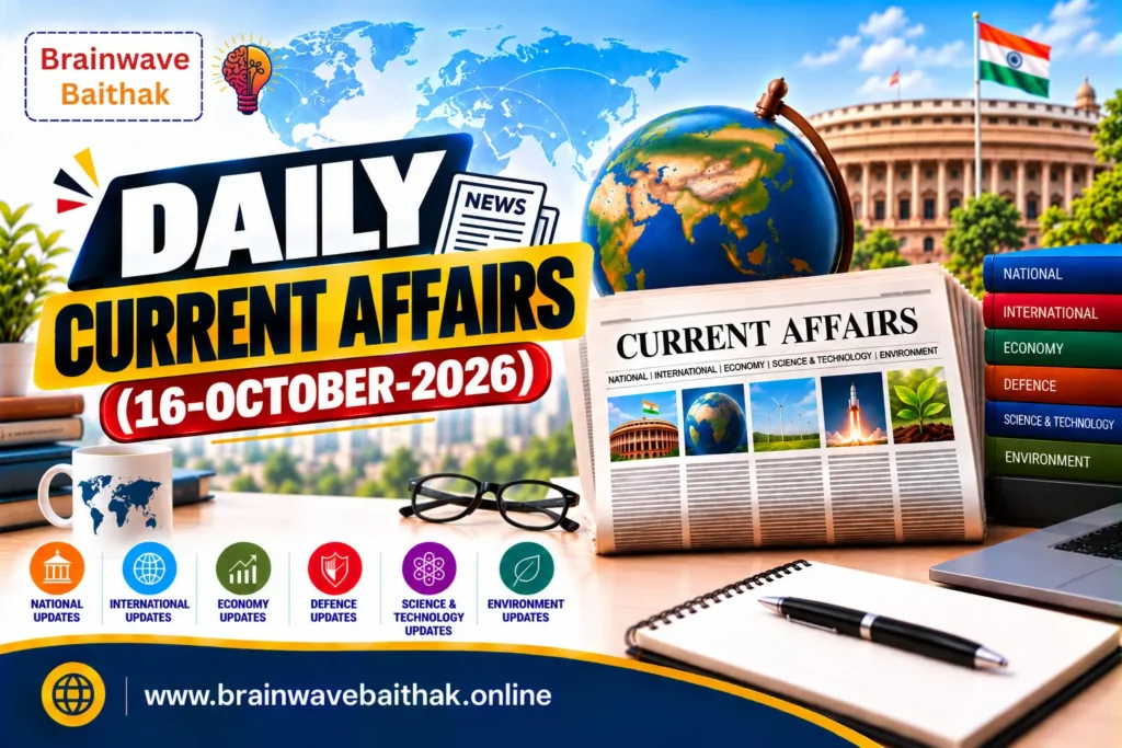 Daily Current Affairs 16 October 2026
