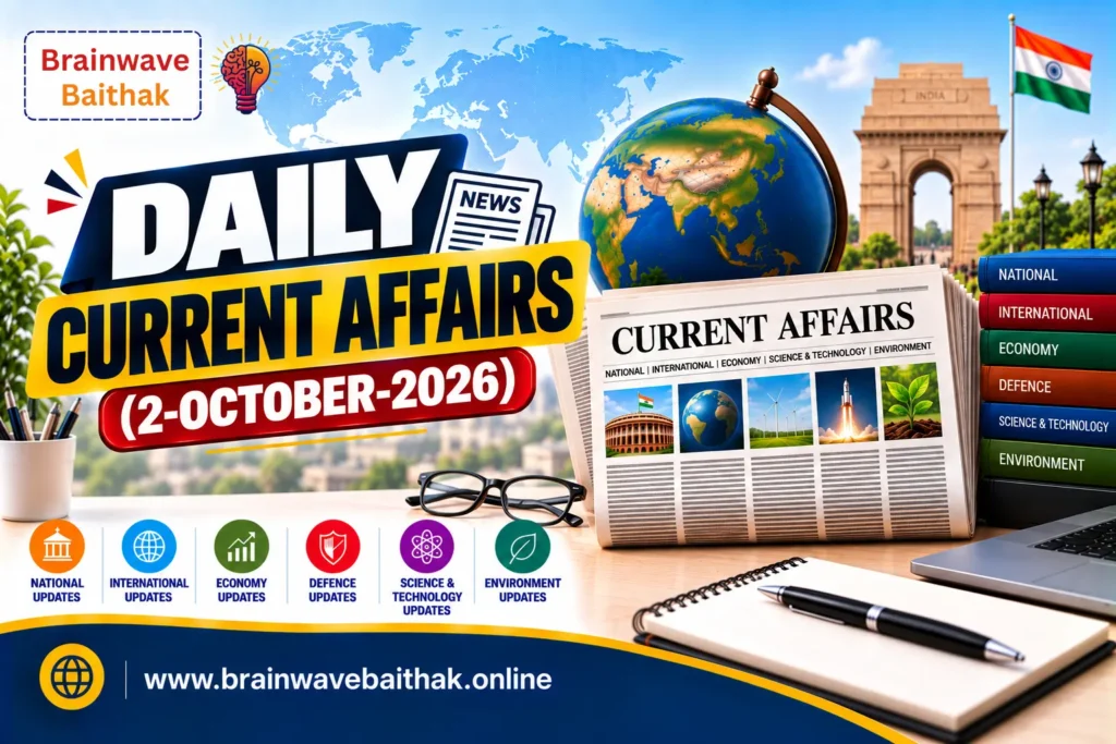 Daily Current Affairs 2 October 2026