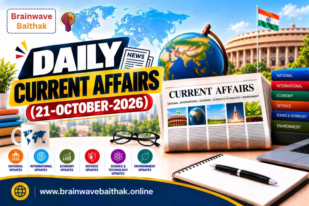 Daily Current Affairs 21 October 2026