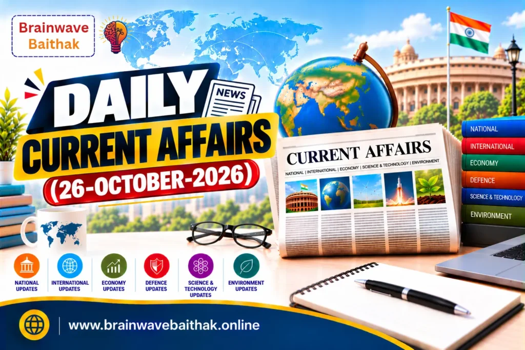Daily Current Affairs 26 October 2026
