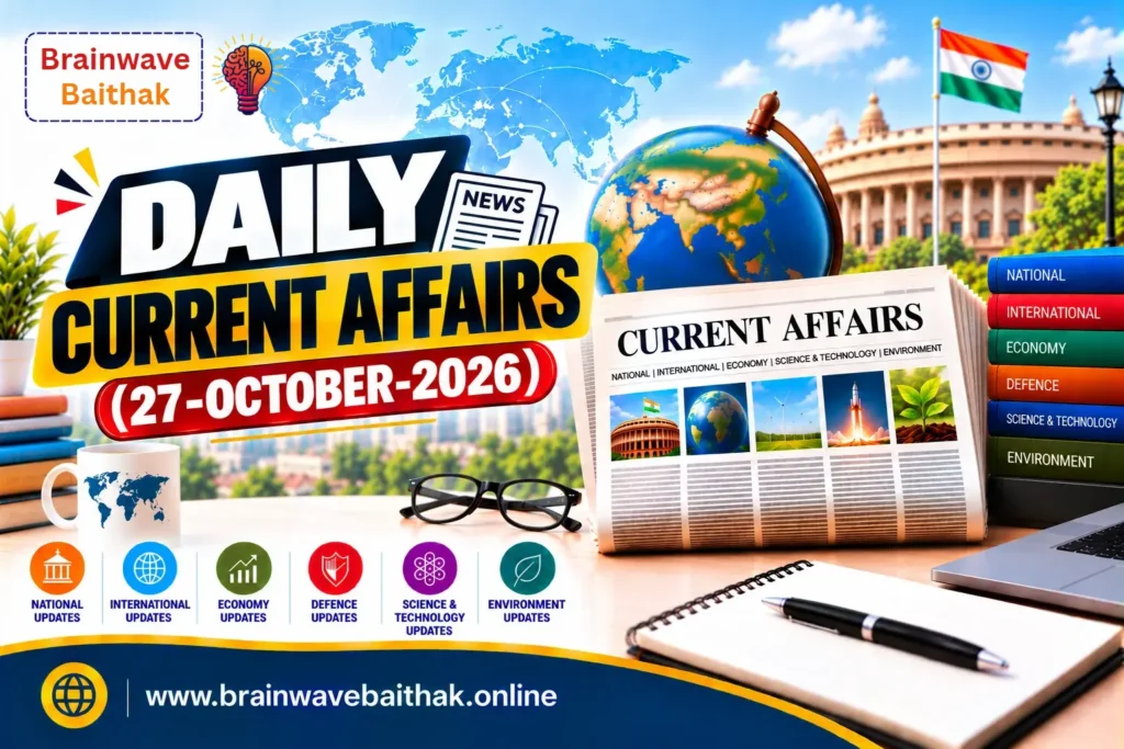 Daily Current Affairs 27 October 2026