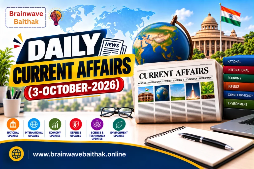 Daily Current Affairs 3 October 2026