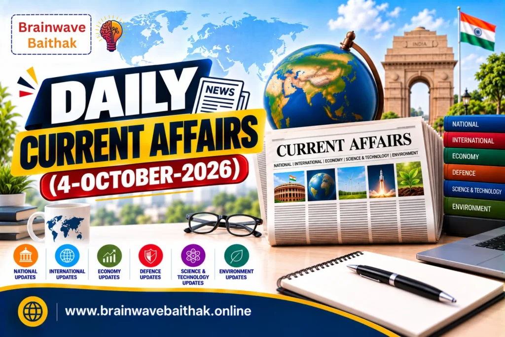 Daily Current Affairs 4 October 2026