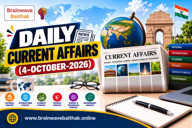 Daily Current Affairs 4 October 2026
