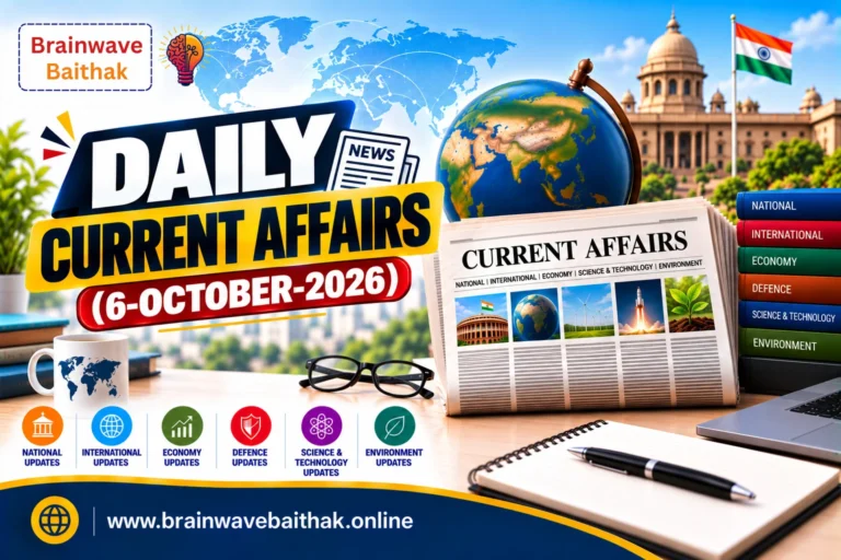 Daily Current Affairs 6 October 2026