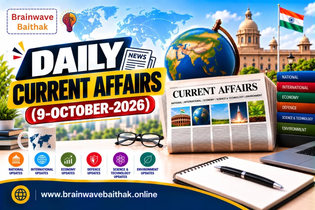 Daily Current Affairs 9 October 2026